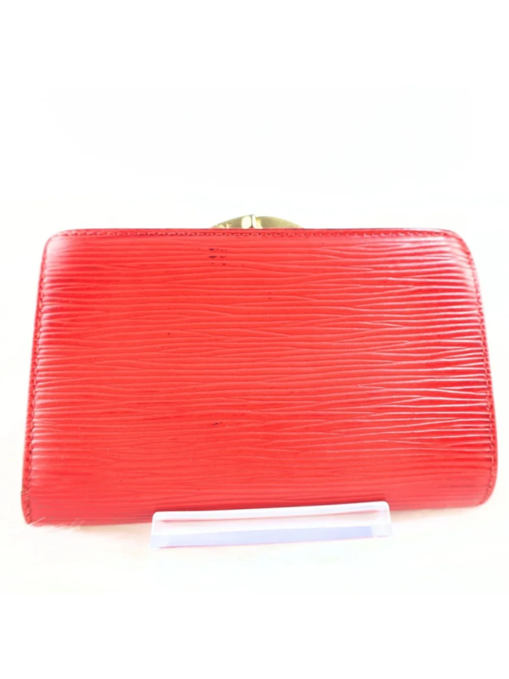 Preowned Louis Vuitton Epi Continental Veinnoiserie in Castilean Red Women Walle